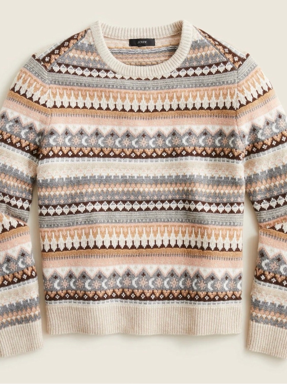 NWT$138 Crew Women Fair Isle Sweater, Wool Blend, S, Small